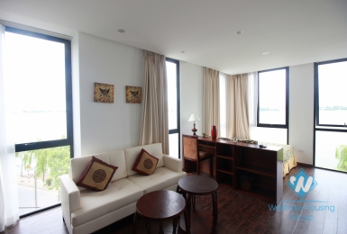 Nice, full serviced studio for rent with lake view in Tay Ho, Hanoi 
